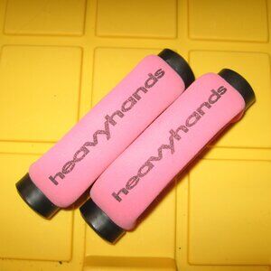 Pair of AMF HeavyHands 1 LB Walking Weights Dumbbells Hot Pink Made in USA